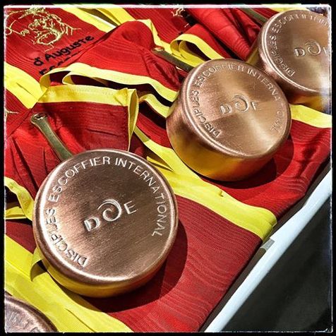 Casseroles de cuisiniers disciple Escoffier Interationnal